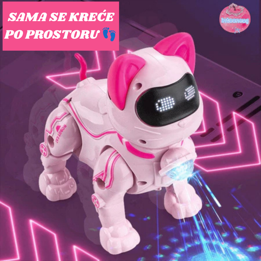 3u1 Robot Maca koja svetli, peva i trči
