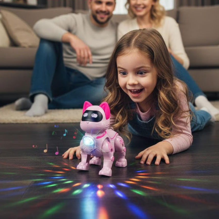 3u1 Robot Maca koja svetli, peva i trči